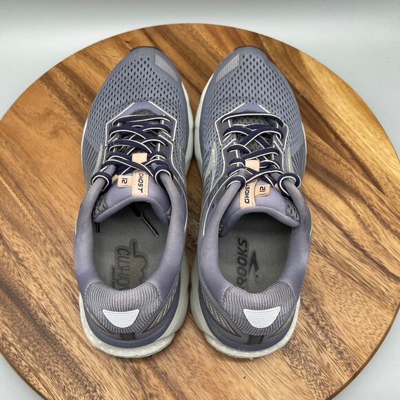 Brooks Ghost 12 Shoes Womens Size 10.5 B Gray Running Comfort Walking Sneakers - Picture 5 of 8